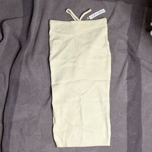 For Love And Lemons Cream Midi Skirt